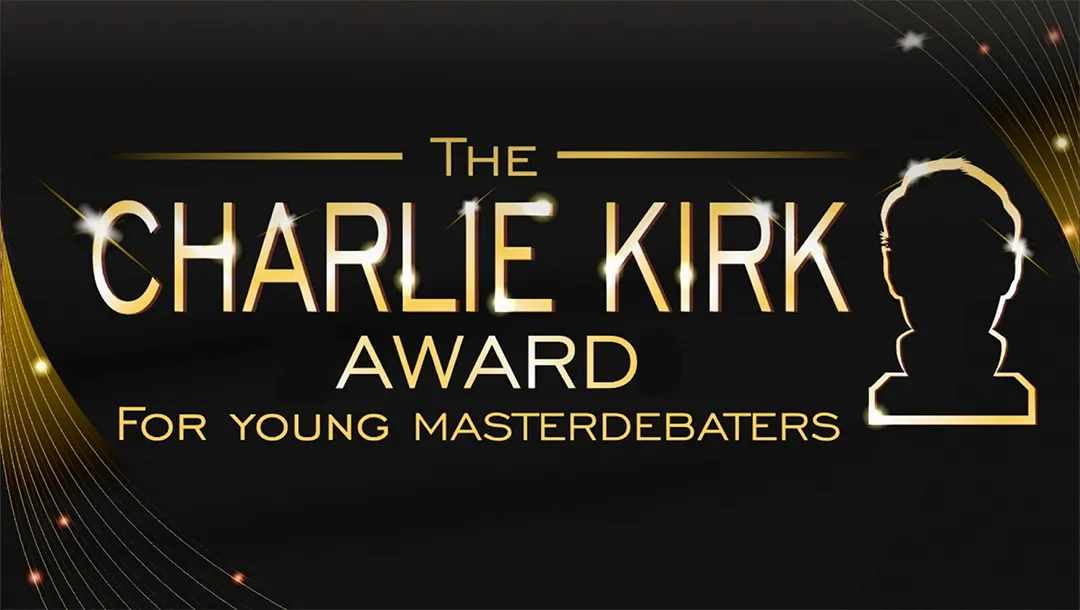 Charlie Kirk Award for Young Masterdebators from South Park