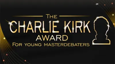 Charlie Kirk Award for Young Masterdebators from South Park